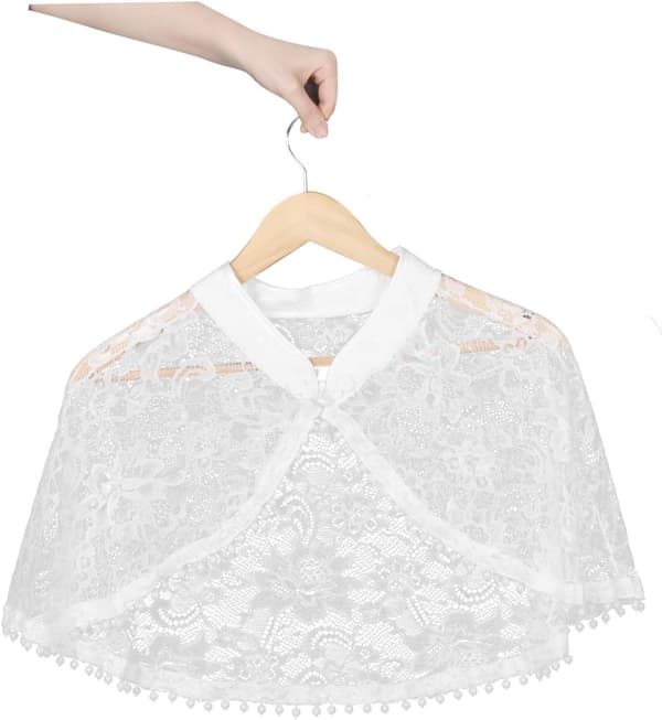 Elegant Brudcape i Spets för Bröllopsceremonier Mångsidig Sjal Cover Up