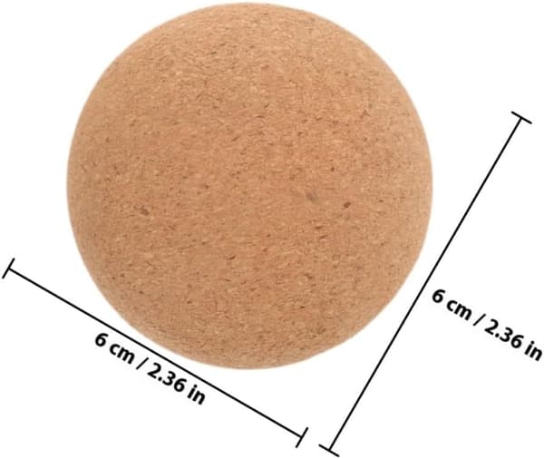 2 stk. korkmassagebolde 6 cm diameter Myofascial Terapi Massagebold