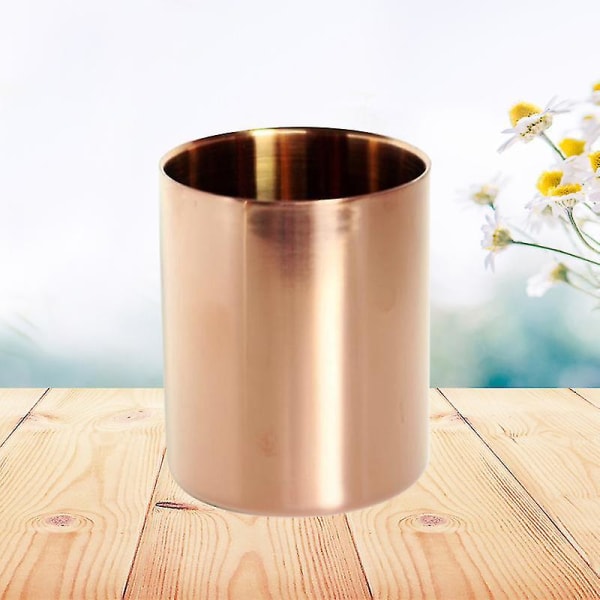 1 stk 400 ml rustfritt stål kopp polert uten håndtak Stabilt Solid