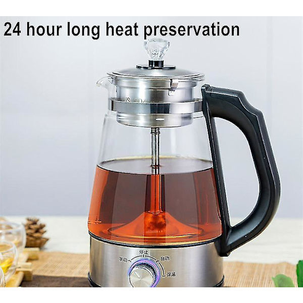 1l Varmebestandig Glas Tekande Kedel Kaffe Te Maker