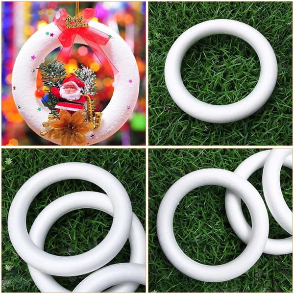 Solid Skumkrans Hantverk Cirkel DIY Tillbehör för Barn 30x4.5cm Rund Ring Konst Målningsmaterial Handarbetsmaterial