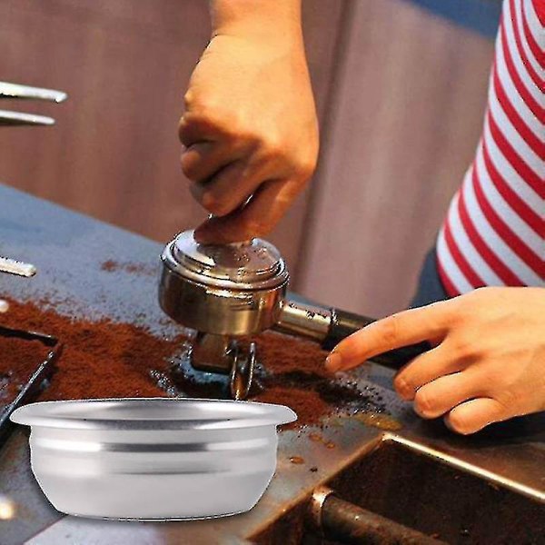 2 kopper espresso halvautomatisk kaffefilter rustfritt stålfilter