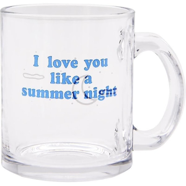 Sommarnatt Glasmoln Måne Stjärnhimmel Kaffe Mugg