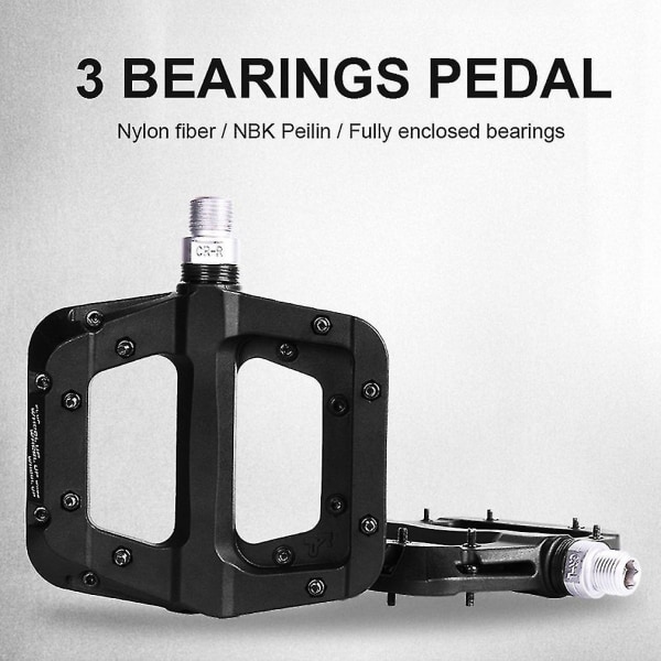 Wheel Up Sykkel Pedal Bearing Nylon Fiber Anti Skid