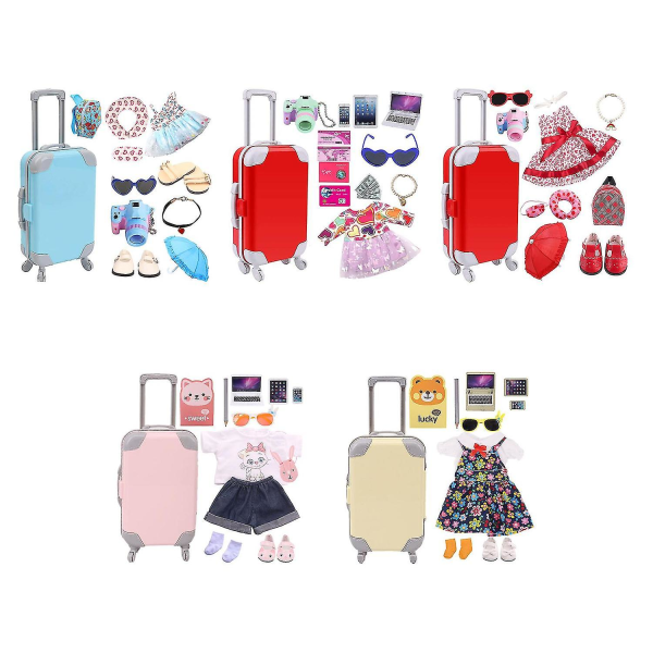 Dress Up Legetøjsbutik Trolley Case Rejse Shaff Dukke