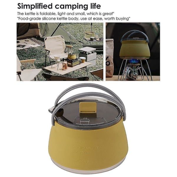 Camping Vandkoger Sammenklappelig Tekande Bærbar Kaffe