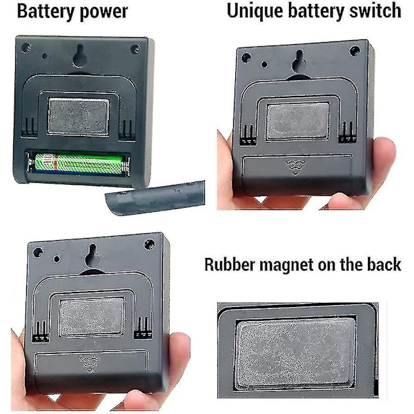 Køkken Timer, Digital Køkken Timer Magnetisk Nedtællings Køkken Timer Rustfrit Stål Timer