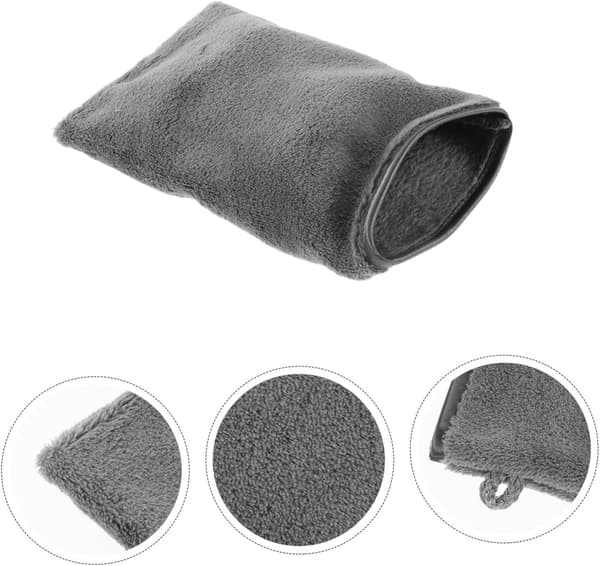 6 stk. fiber-spa-handsker, bløde makeupfjernerhandsker, skånsom berøring, superabsorberende