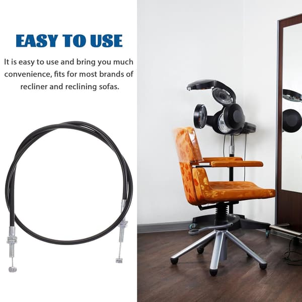 Byte av fällbar kabel för frisörstol, ABS-aluminiumlegering, enkel installation, svart