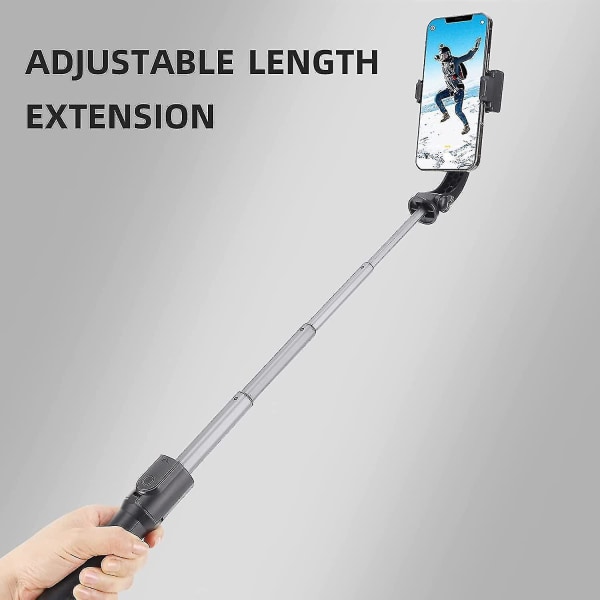 Gimbal Stabilisator Smartphone Selfie Stick Tripod Fjernbetjening