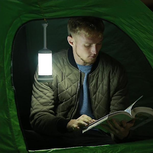 Campinglampe, Magnetisk - Led - Hvit