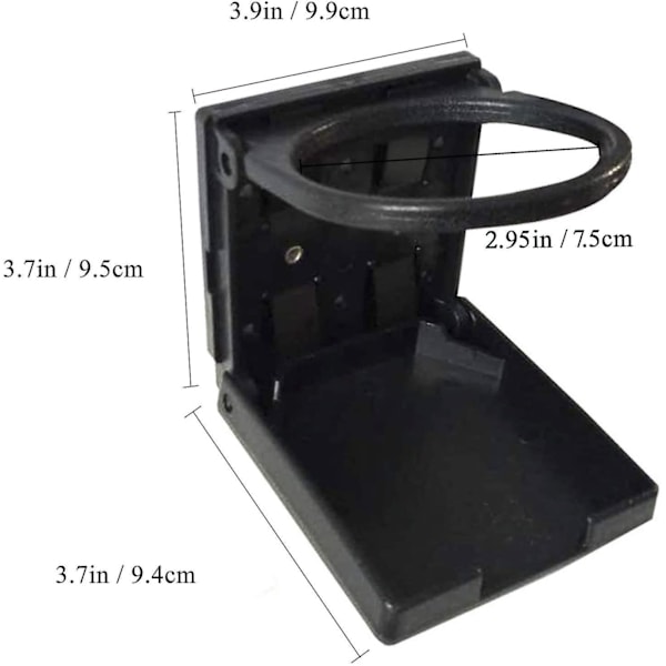 2-pak Universal Justerbar Foldbar Kop Drikkeholder Bilkopholder Med Skruer