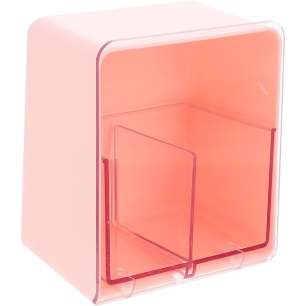 Badeværelses Essentiel Vatpindbeholder Låg 2 Sektioner Makeup Bomulds Organizer Kompakt Design