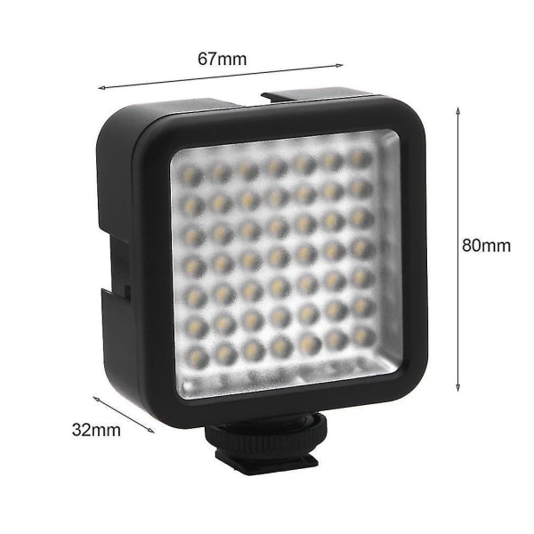 LED Lysstyrke Fotografi Lampe Mobil Kamera