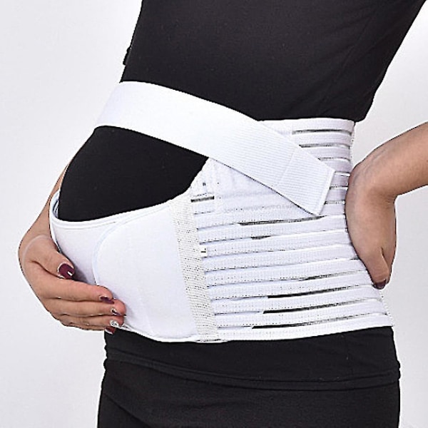 3 stk. Graviditetsbælter til Maven Blødt Åndbart Mavenstøttebælte White XL