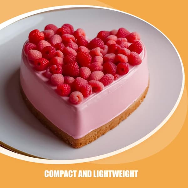 2 stk. hjerteformet skumkage-dummy Valentinsdag kagepynt hvid polystyrenmateriale