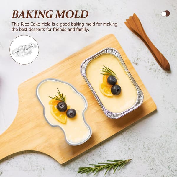 Varmebestandig bakeform puddingform sølv aluminiumslegering kreativ form