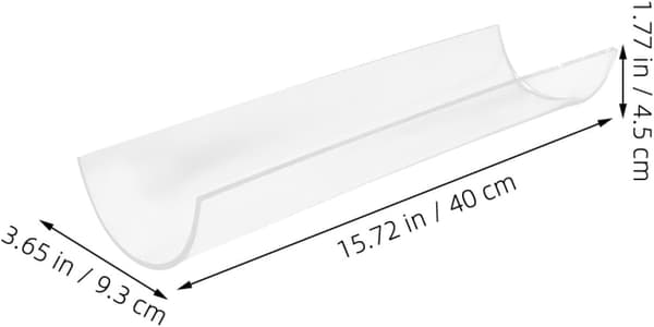 U-formet akryl kagerulle DIY-form til at skabe kageruller alsidig bageform