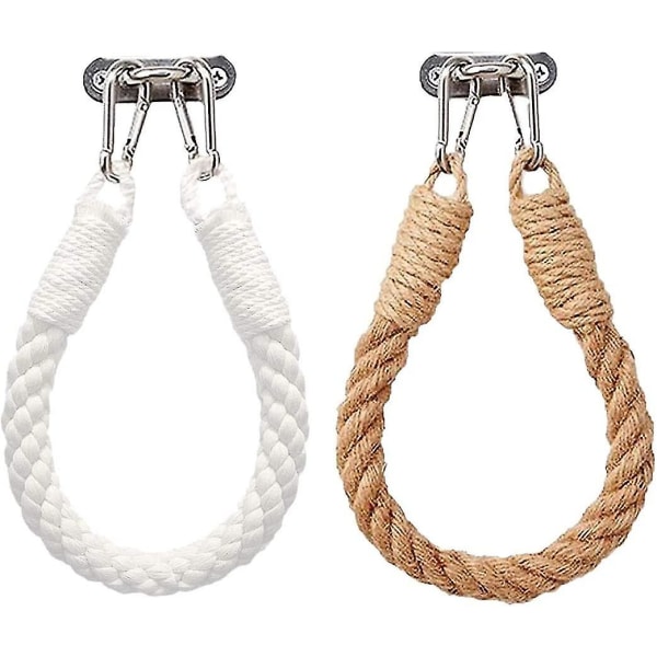 Nautisk Rep Toalettpappershållare Retro Väggmonterad Handdukshållare Ocean Beach Heminredning (2-pack)