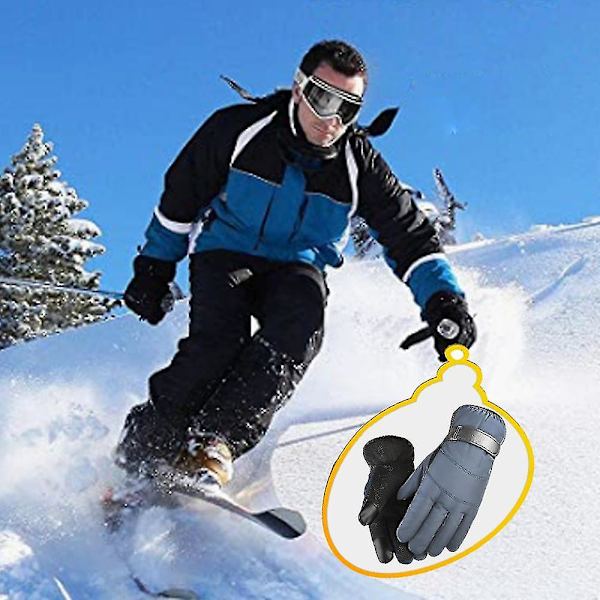 Vanntett og kuldebestandig fleece tykkelse utendørs skiglover