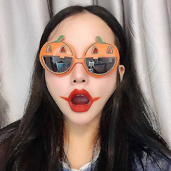 4 stycken Halloween-glasögon Roliga Halloween-festfavoriter Roliga Halloween-festglasögonram Halloween-leksaksglas Cosplay-rekvisita för Hallow-yuha