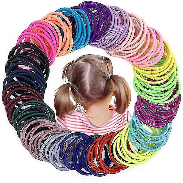 Snygga Multifärgade Elastiska Hårband Flickor Dotter Hårband