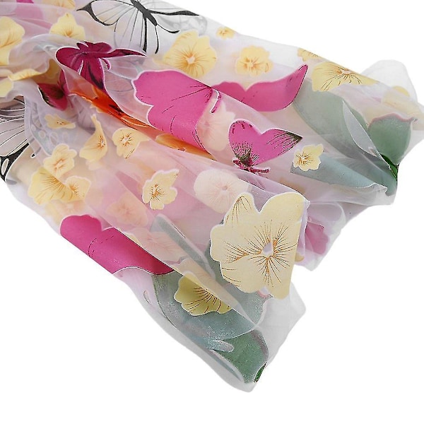 Romantiske Butterfly Gennemsigtige Gardiner Tulle 1x2m