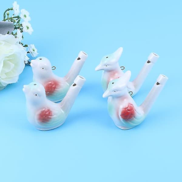4 stk. Fuglefløjte til Børn
