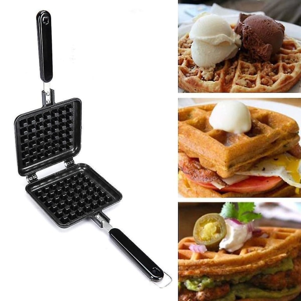 1 stk. Non-Stick Vaffeljern Køkken Vaffelpande Gas Ægform