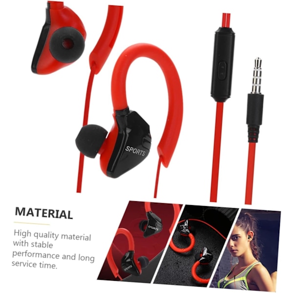 4 Par Sports Høretelefon Musik Øretelefoner Komfortable In-ear Hørepropper Ledningsforbundet Stereo