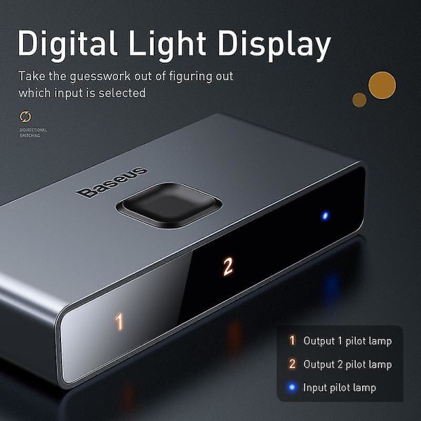 Baseus 4K HDMI-växlare för PS4 TV-box Switch