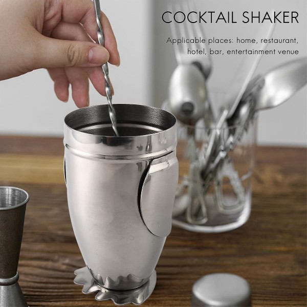 500 ml Shaker, Penguin Stainless Steel Bar Bartender Drikkemikser Shaker Pot, vinflaske, vin Accesso