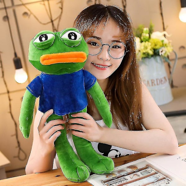 50-90cm Sød Pepe Den Trist Pludsefigur 4chan Legetøj Fyldte Dyr Dukker Til Børn Elskelig 70cm