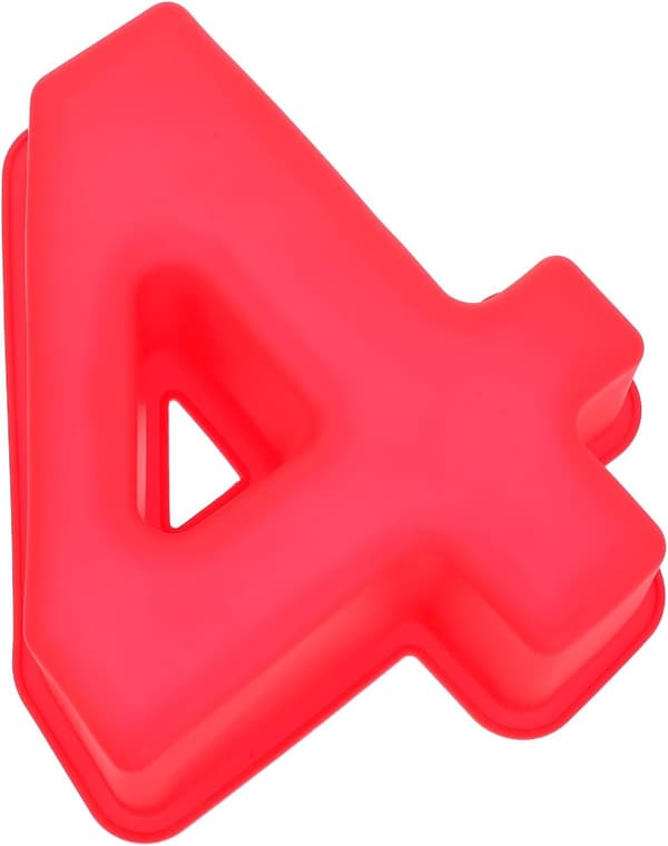 10 tums nummer silikonform bakformar stor 3D kreativ design silikonkaka