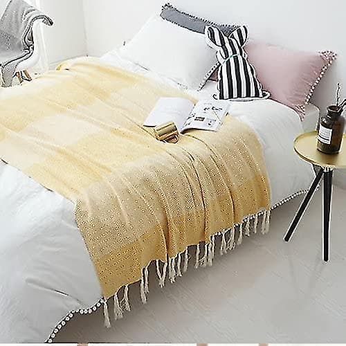 100% Bomullsvevd Kastteppe Chenille Jacquard Sofa