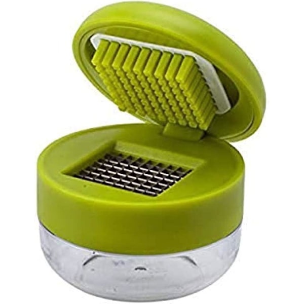 Vitlökshackare, Rostfritt Stål, BPA-Fri och FDA-Godkänd, En Storlek, Grön