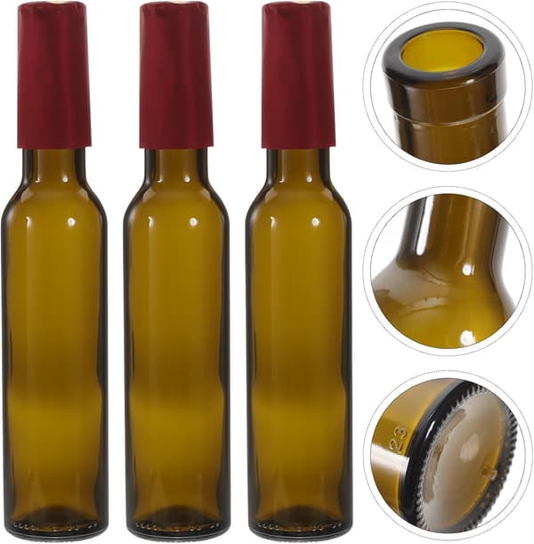 3 st gröna vinflaskor i glas 200 ml multifunktionell vinflaskdekor kan användas som vas