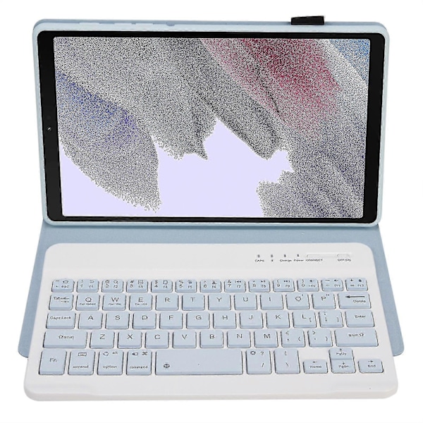 Tastatur+etui til Samsung Galaxy Tab A7 Lite 8.7 T220 / T225 White Ice Orchid