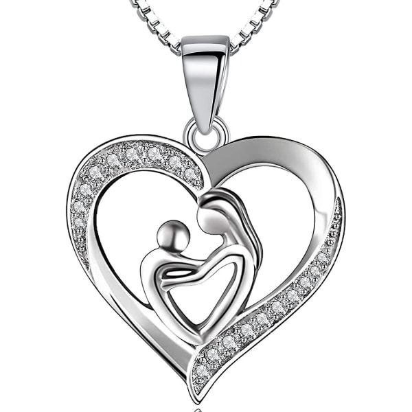 18k Vitgulds Halsband för Lmell Kvinnor Kärlek Hjärta Hänge med Lmell Swarovski Element Present