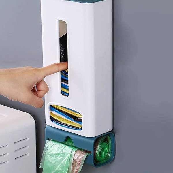 Affaldspose dispenser Vægmonteret købmand Affaldsposeholder Plastpose Opbevaringsboks Tote Bag Box