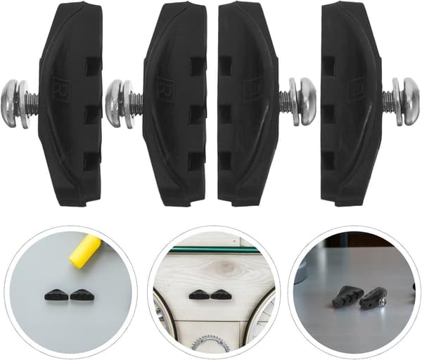Landsvägscykel C-bromsbelägg 4 st (2 par) Gummi Bromsbelägg Set