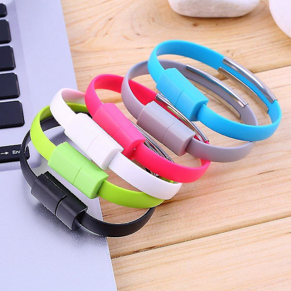 Myk håndleddsbånd Micro USB 2.0 kabel armbånd lading Android