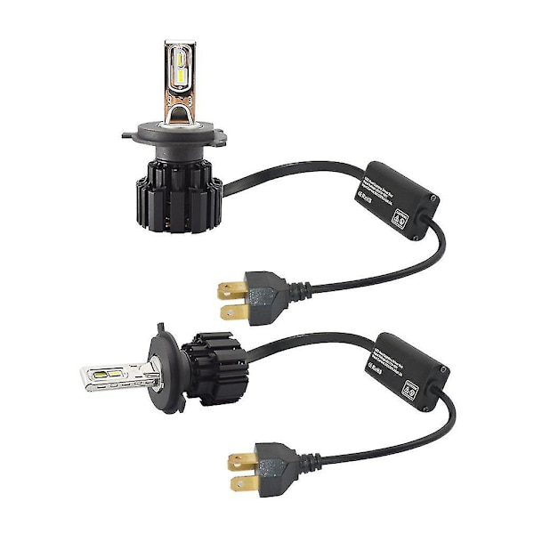 2 st 50W 8000lm H4 Bilstrålkastare Hög Effekt Konverteringskit