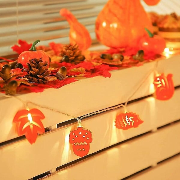 Höstdekoration Thanksgiving LED Järn 3m-20leds Sträng