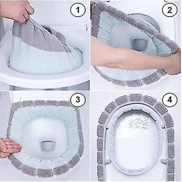 Toalettlock-Värmare, 3-pack, Tvättsbart Sittskydd