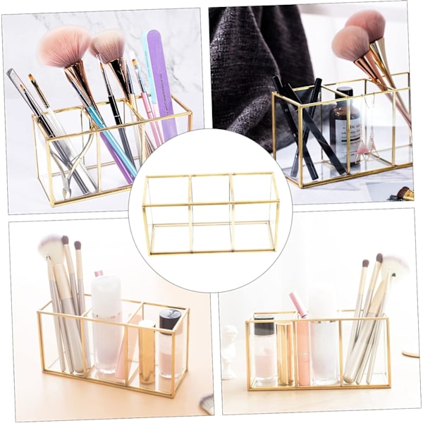 Smykkeskrin Glas Kosmetik Opbevaringsboks Organizer