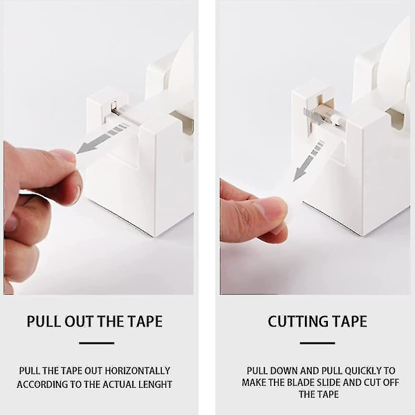 2-pack Tejpdispenser med Förvaring, Automatisk Klipphuvud, Scotch Tejp Hållare