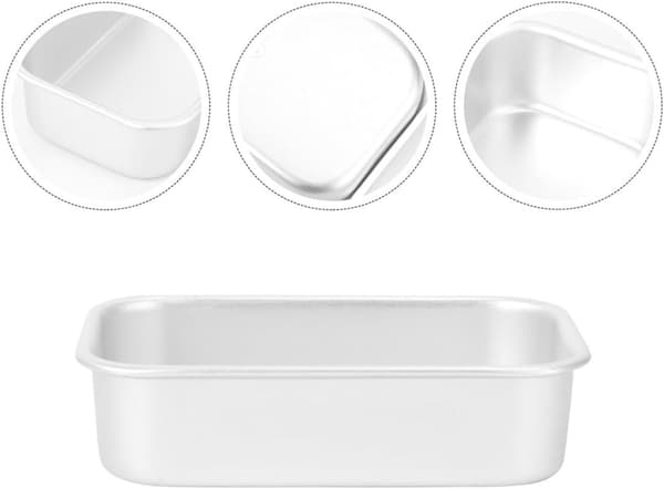 2 stk. kakeform bakeform for hjemmet aluminiumslegering rektangulær form høy temperatur