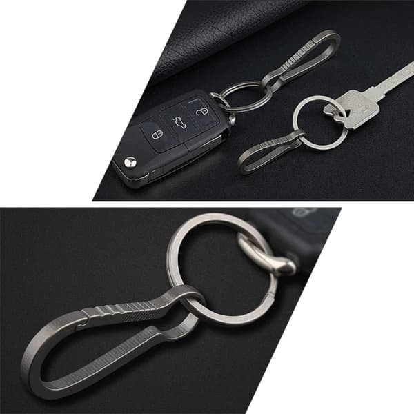 Karabinhage Nøglering Clip Titaniumlegering Medium Nøgleholder Bil Nøglering Organizer