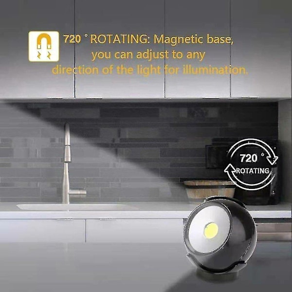 COB LED Drejelig Arbejdslampe Med Stærk Magnetisk Base Ultra Lys Magnetisk Lampe Til Hjem Og Nødsituationer Høj Kvalitet